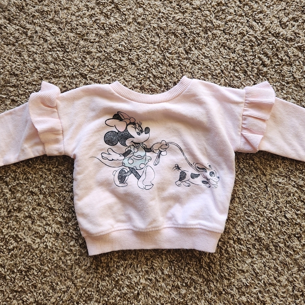 Minnie Disney Baby 0-3m pink sweater